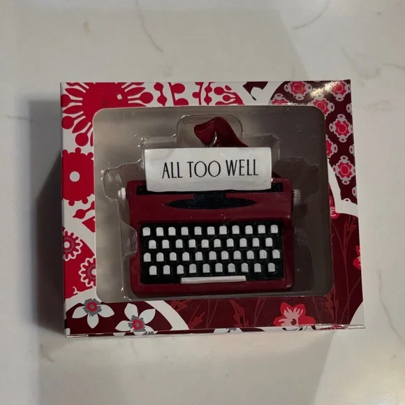 NIB Taylor Swift All Too Well Typewriter Ornament Red Taylor’s Version - Picture 1 of 3